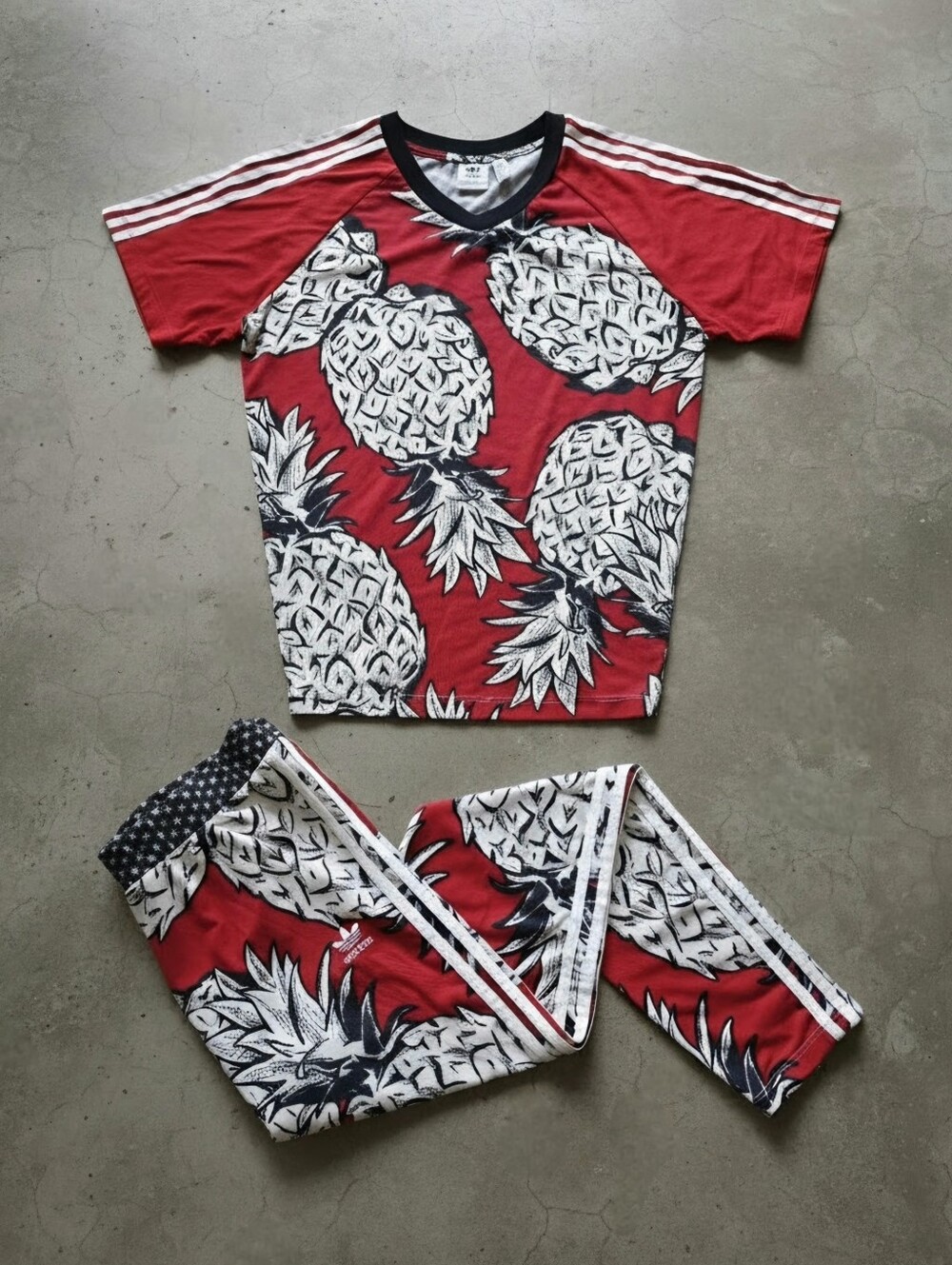 Adidas x Farm Rio Pineapples Tee & Leggings | L